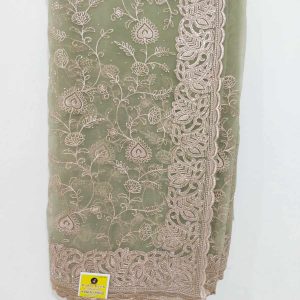 Mehindi Green Thread Golden Work