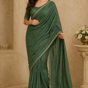 Plain saree work blouse beautiful look