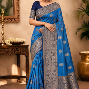 Royal Blue Fancy Saree