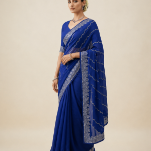 Fancy Work Saree
