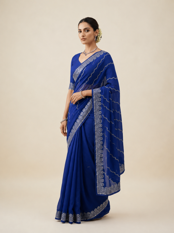 Fancy Work Saree