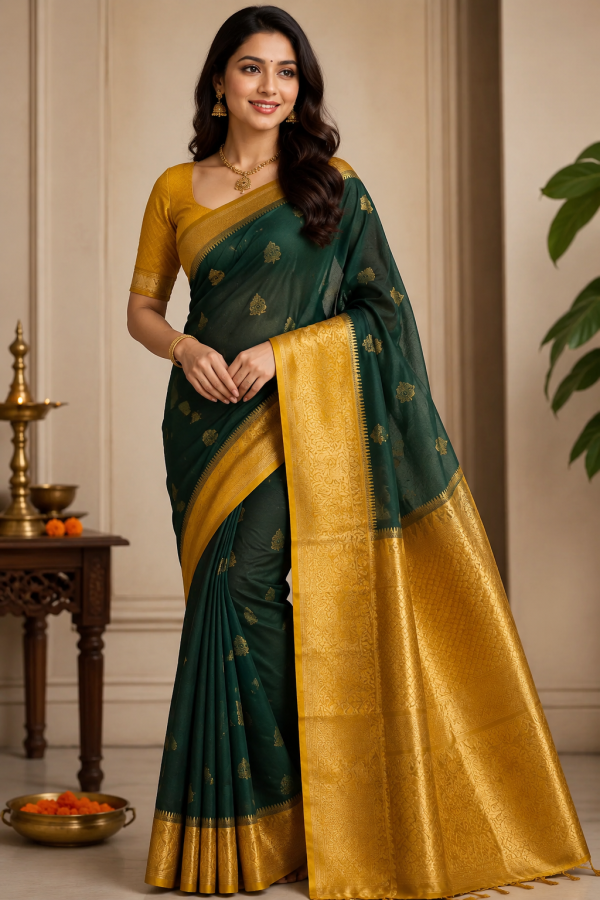 Semi gadhwal pattu sarees