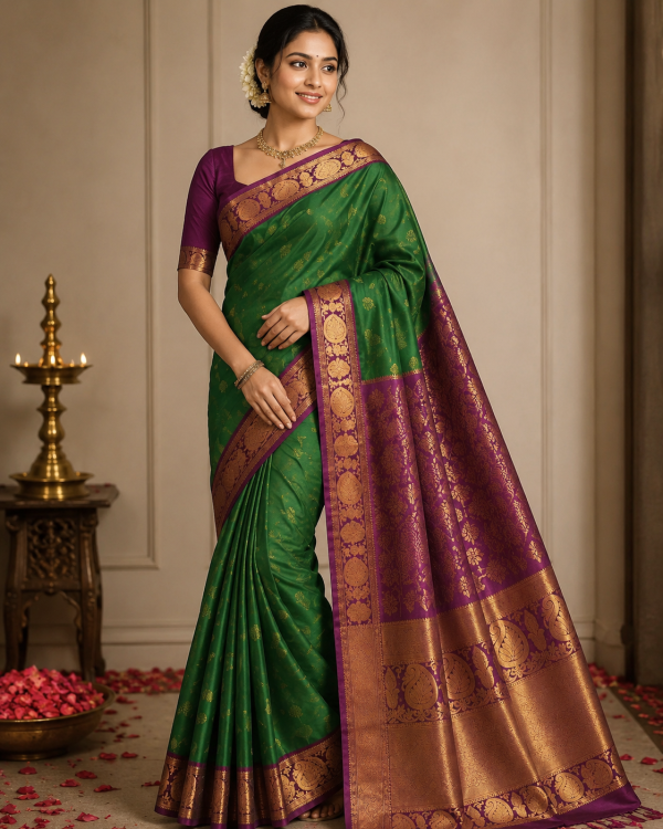 Semi gadhwal pattu sarees